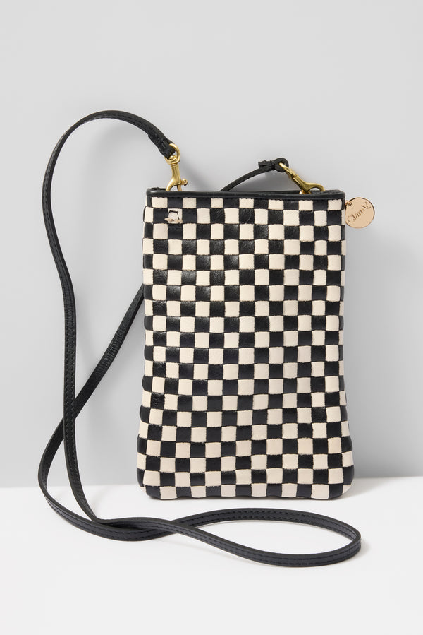 everve Poche Cell Phone Bag Black/Cream