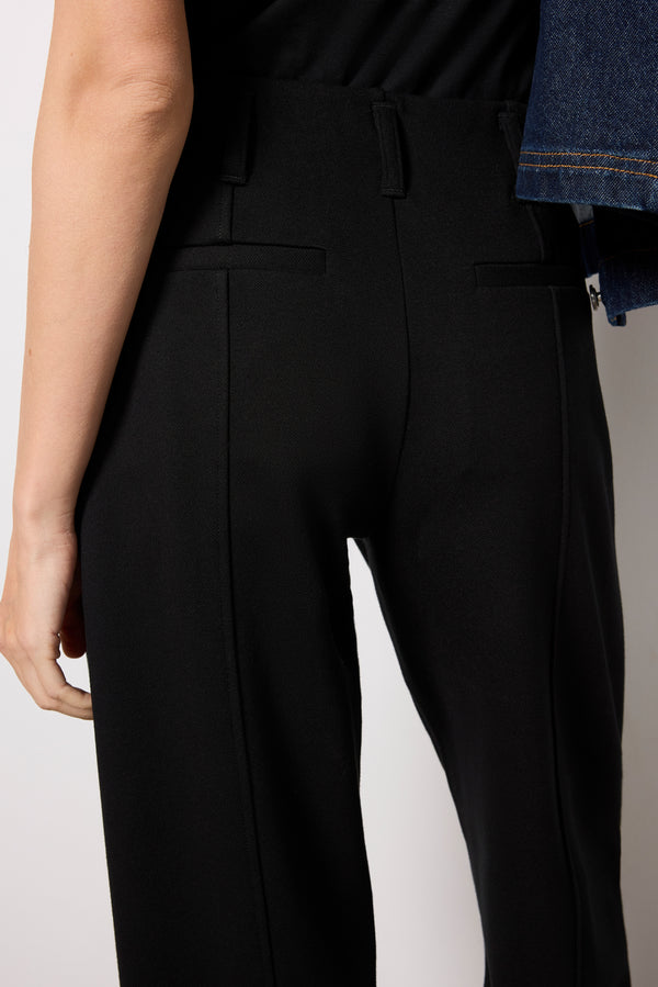 Everve Ponte Barrel Trouser Black
