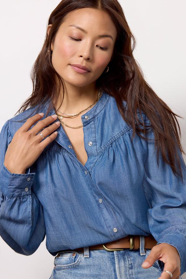 Everve Poppy Denim Shirt Middenim