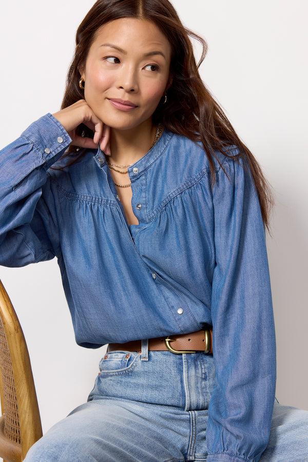 everve Poppy Denim Shirt Middenim