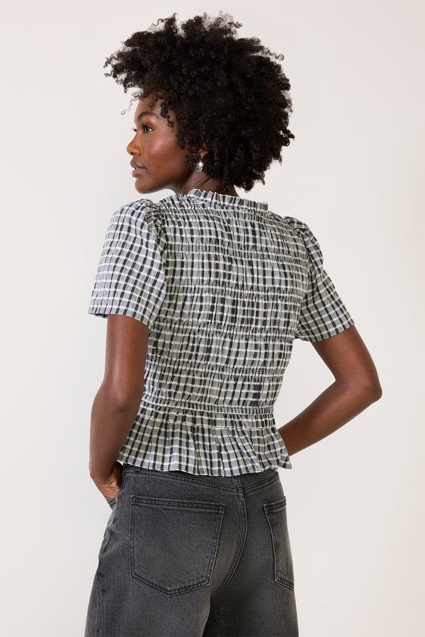 Everve Portia Blouse Ashseersucker