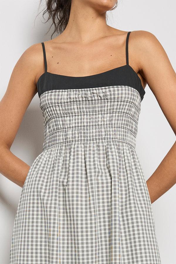 Everve Primrose Dress Ivoryjetgingham