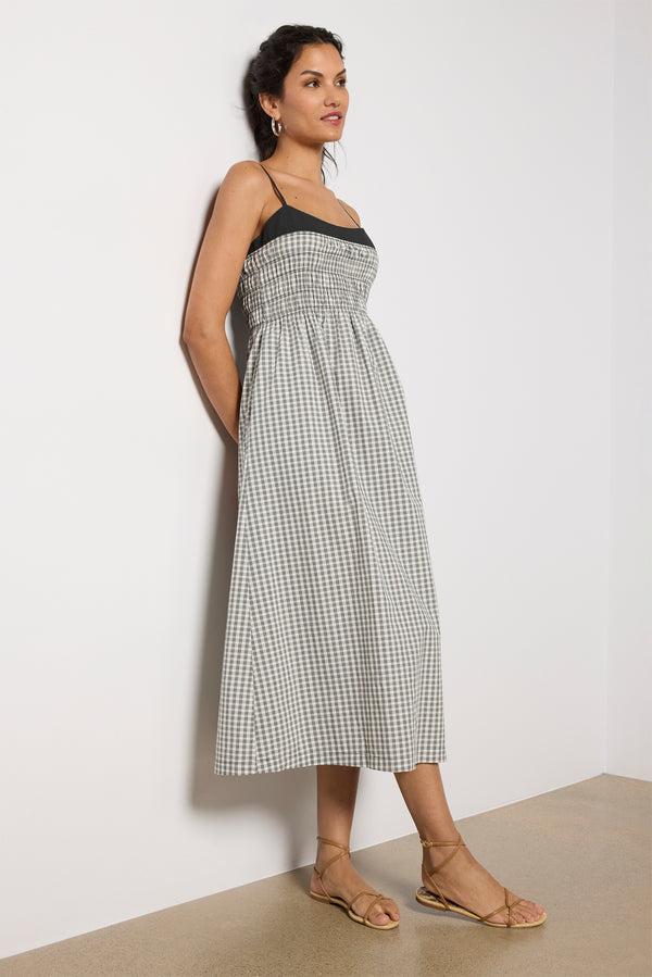 Everve Primrose Dress Ivoryjetgingham