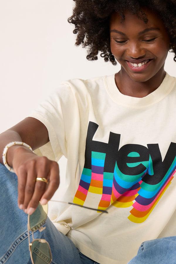 Everve Printed Shrunken Boy Tee Heyhey