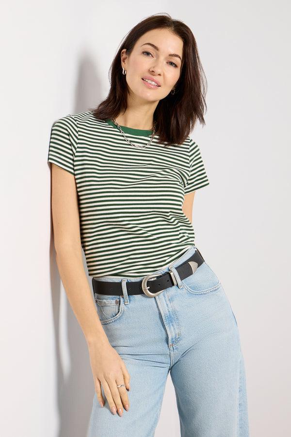 Everve Prospect Tee Green/White