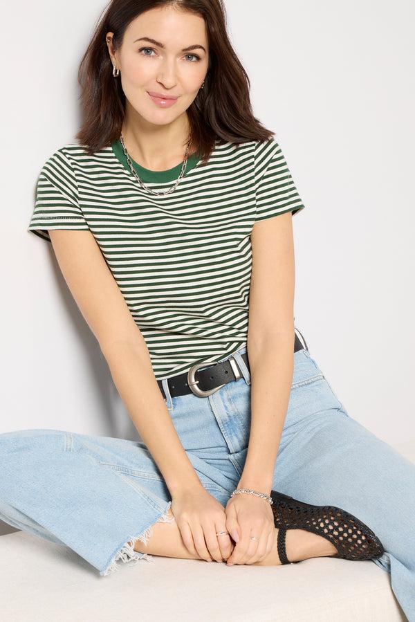 everve Prospect Tee Green/White