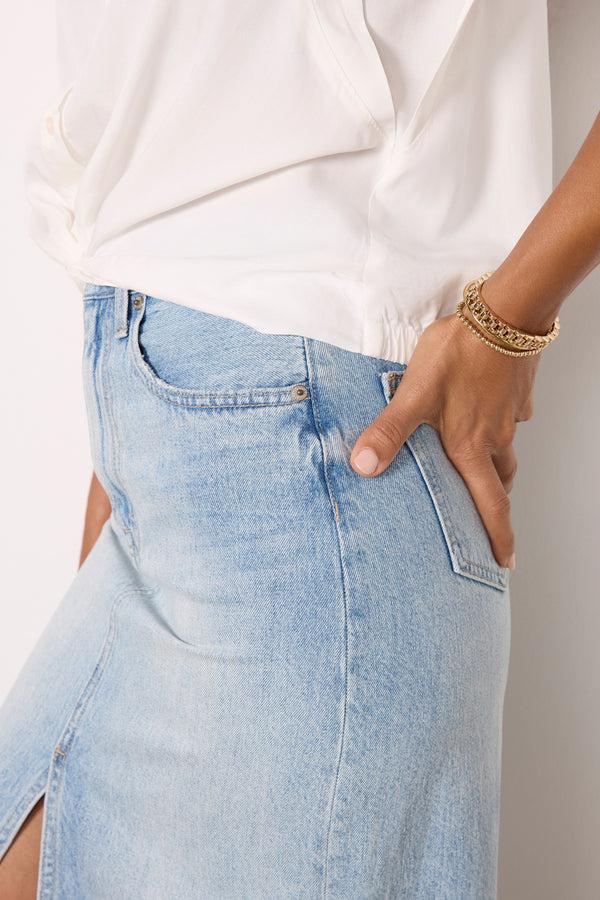 Everve Rachel Tencel Top White