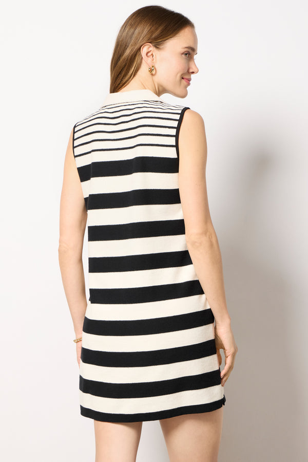 Everve Ramona Shift Dress Black/White