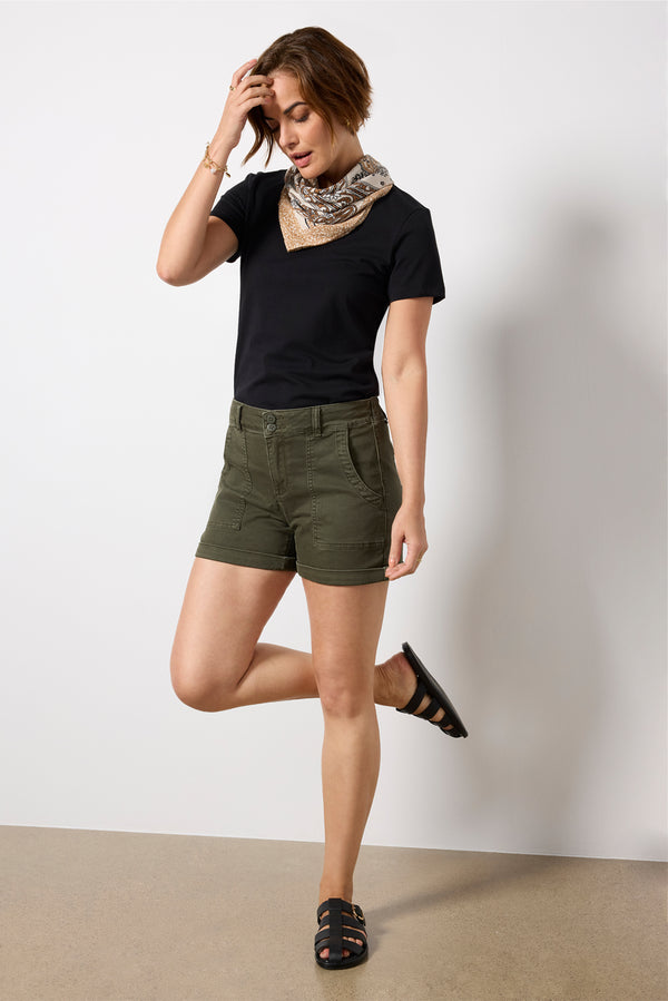 everve Renegade Short in Hybrid Twill Kalamata