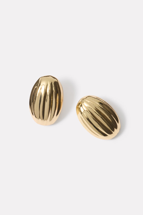 everve Rhiannon Button Earring Gold