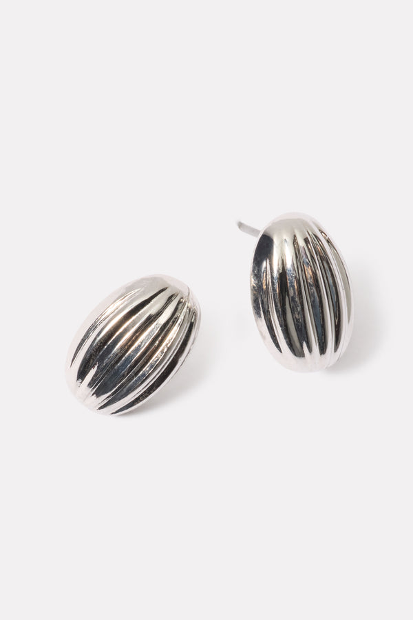everve Rhiannon Button Earring Silver