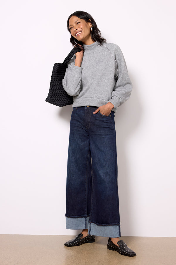 Everve Rhodes Fleece Pullover Heathergrey