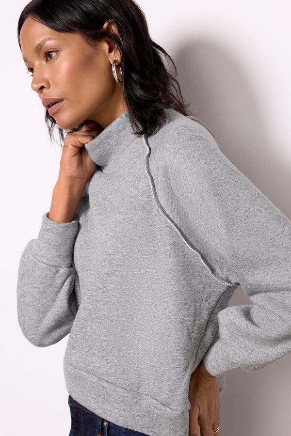 Everve Rhodes Fleece Pullover Heathergrey