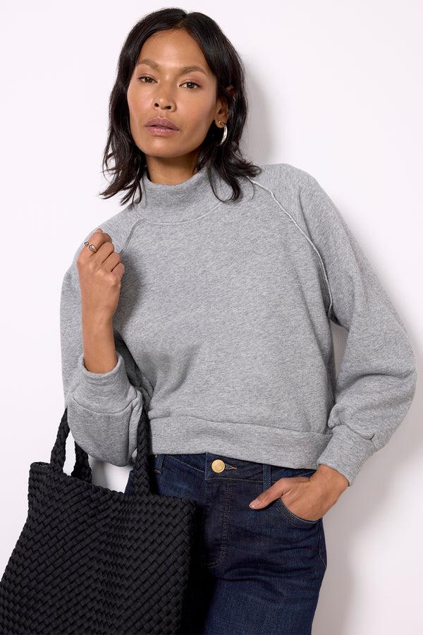 everve Rhodes Fleece Pullover Heathergrey