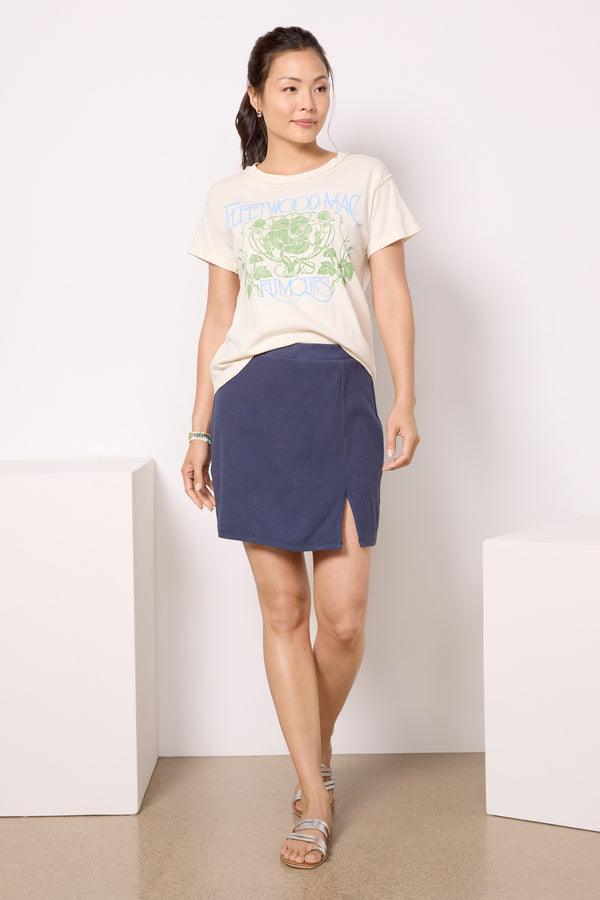 everve Ribbed Skort Navy