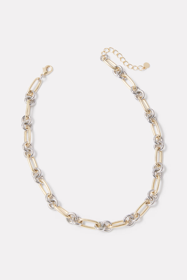 everve Rinna Two Tone Necklace Gold/Silver