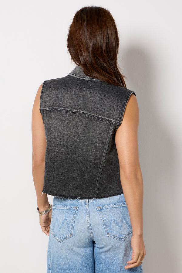 Everve Robbie Denim Vest Ashblack