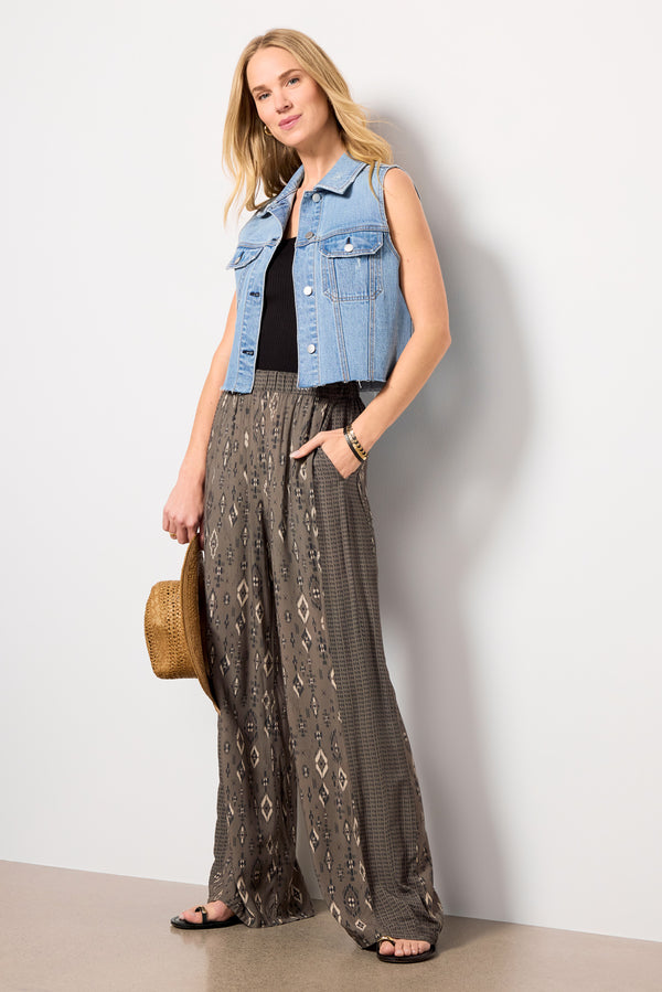 Everve Robbie Denim Vest Lightwash