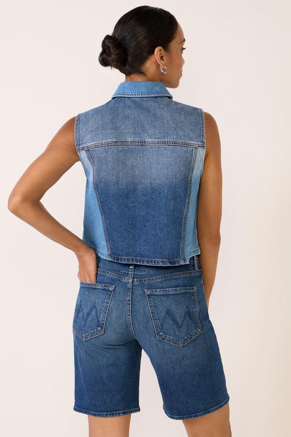 Everve Robbie Denim Vest Reworkeddenim
