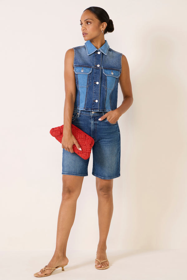 everve Robbie Denim Vest Reworkeddenim