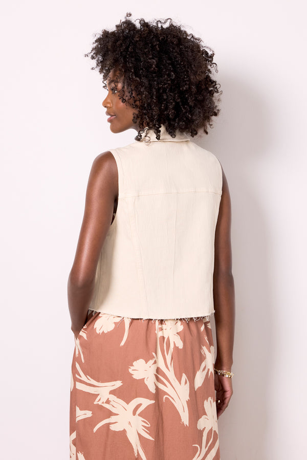 Everve Robbie Vest Ecru