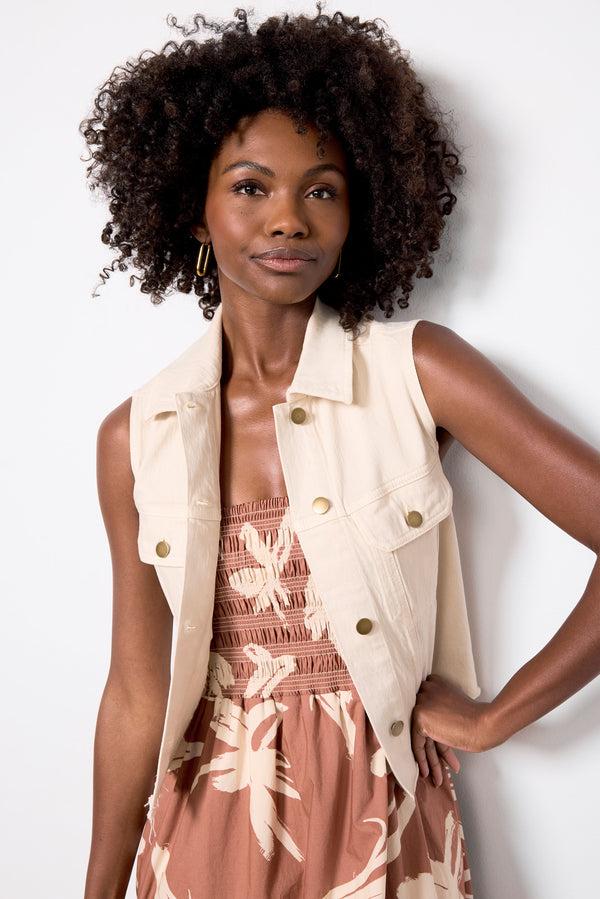 everve Robbie Vest Ecru