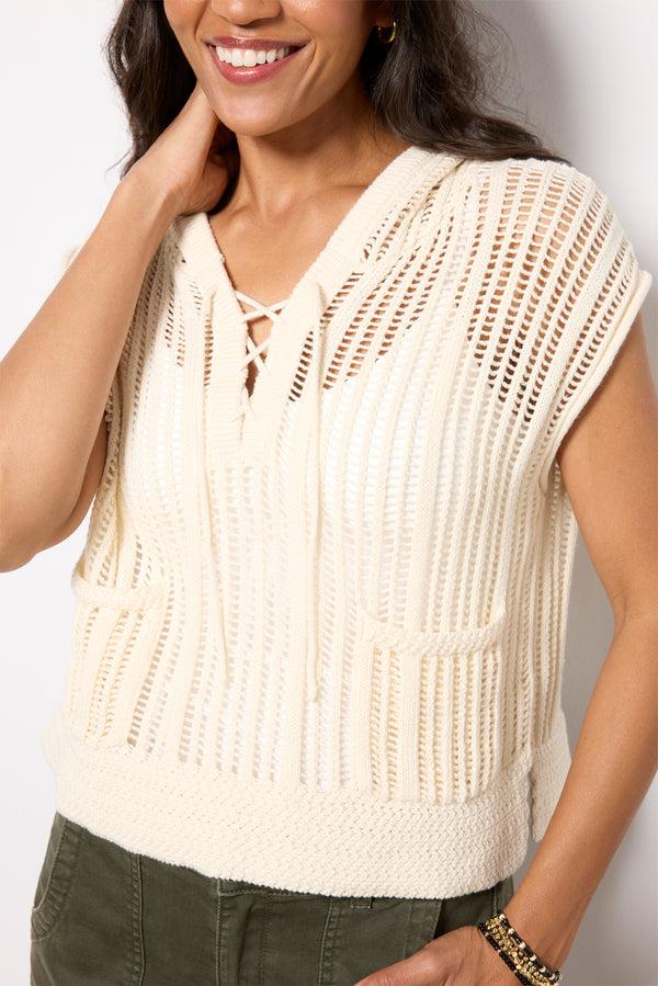 Everve Robin Hoodie Ecru