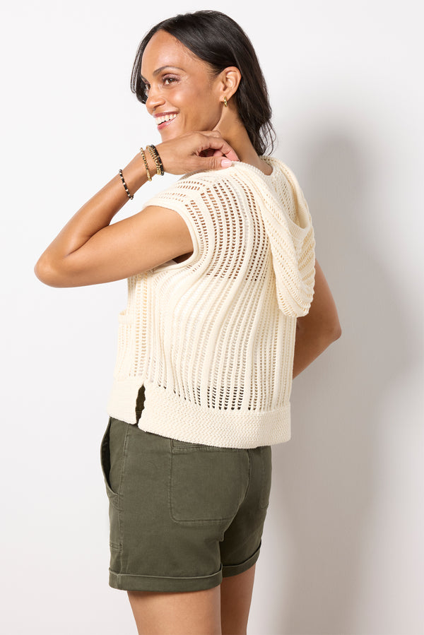 Everve Robin Hoodie Ecru