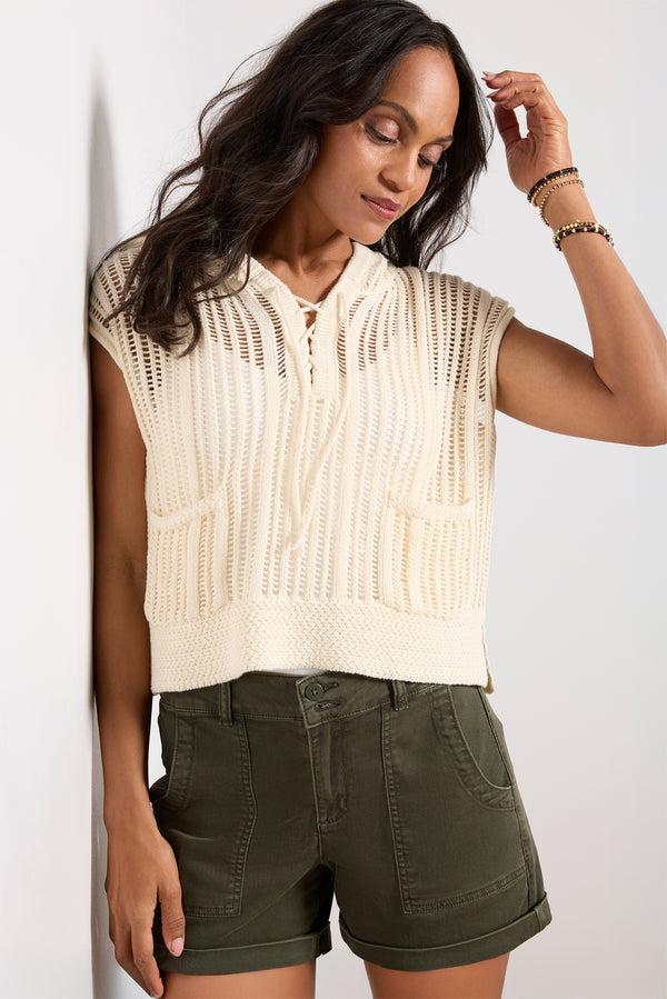 everve Robin Hoodie Ecru