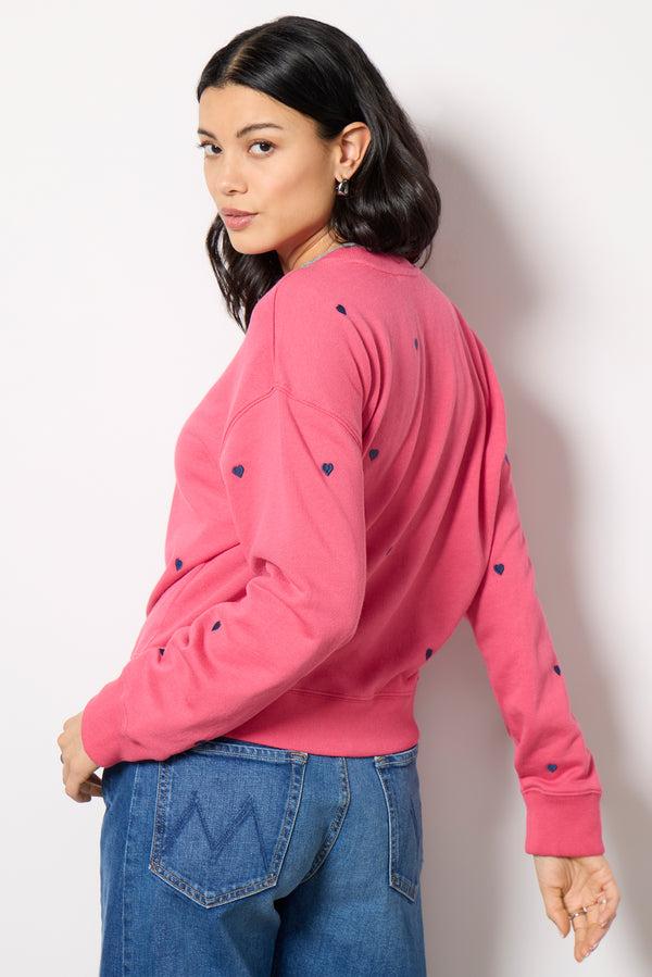 Everve Romana Sweatshirt Pinkmidnighthearts