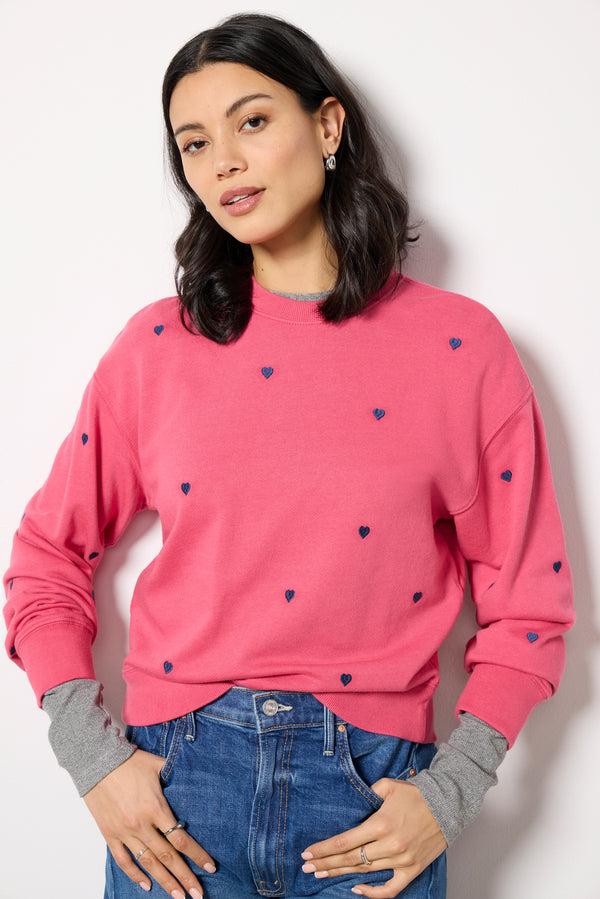 everve Romana Sweatshirt Pinkmidnighthearts
