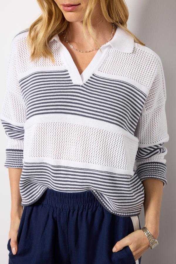 Everve Ronnie Sweater Inkstripe