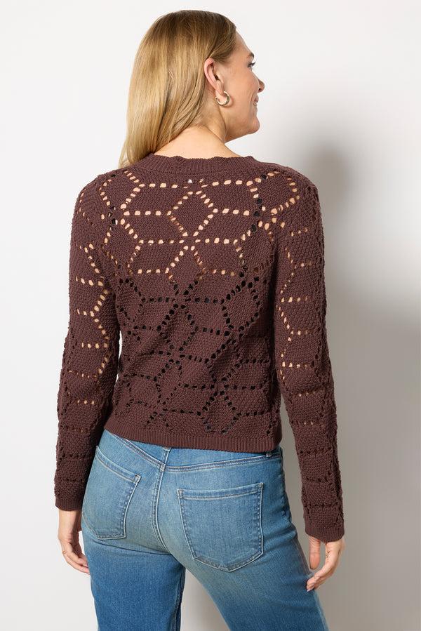 Everve Rosalyn Sweater Cardigan Espressomartini