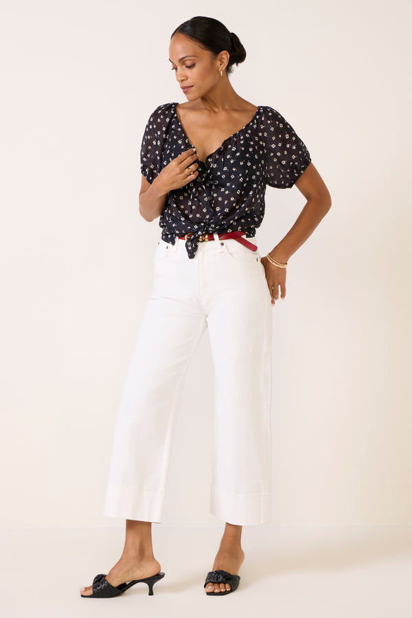 everve Rose Top Blackfloral