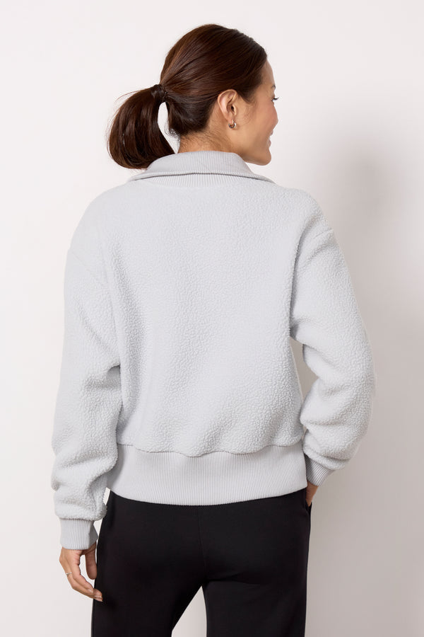 Everve Roselle Half Zip Fleece Pearlblue