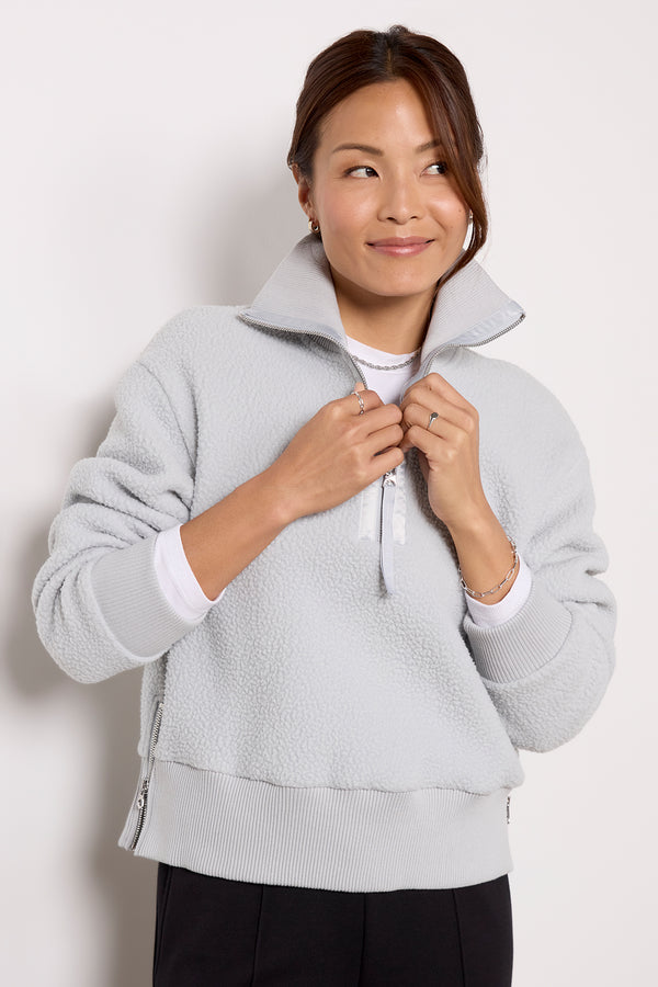 everve Roselle Half Zip Fleece Pearlblue