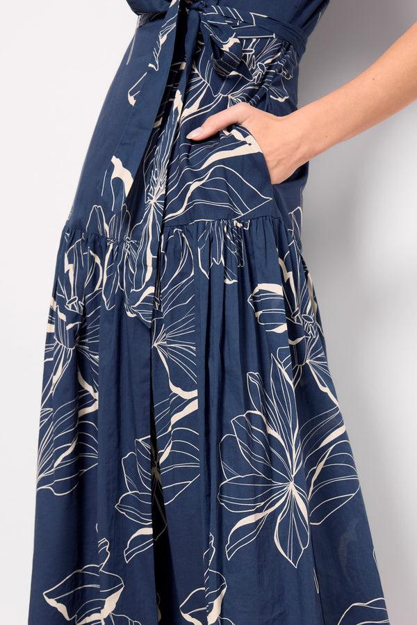 Everve Rosen Dress Navyblockfloral