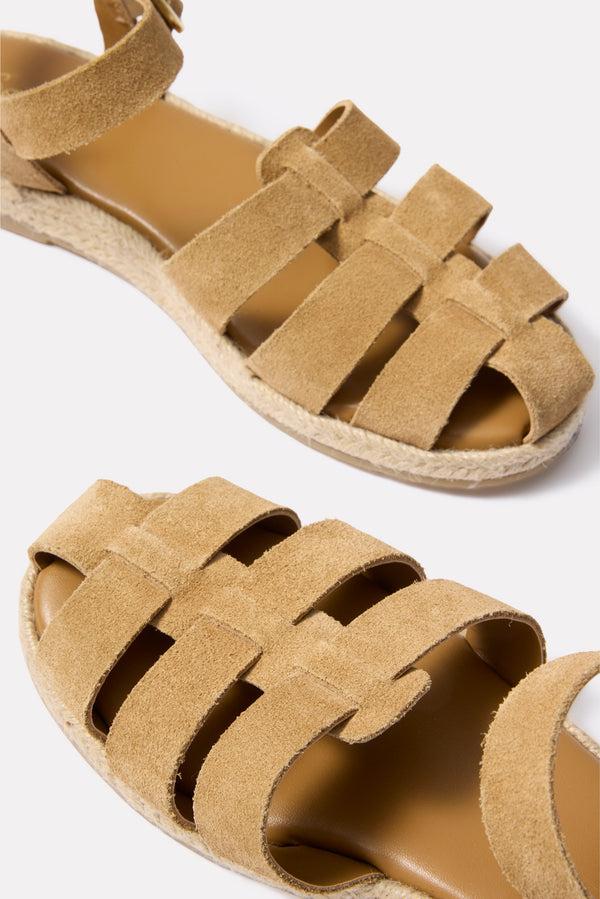 Everve Row Fisherman Sandal Honeybeige