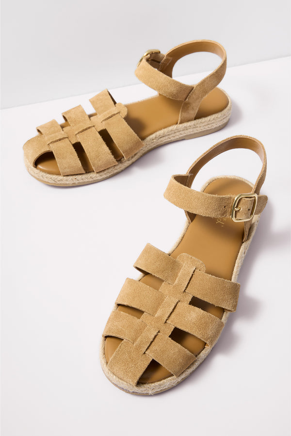 everve Row Fisherman Sandal Honeybeige