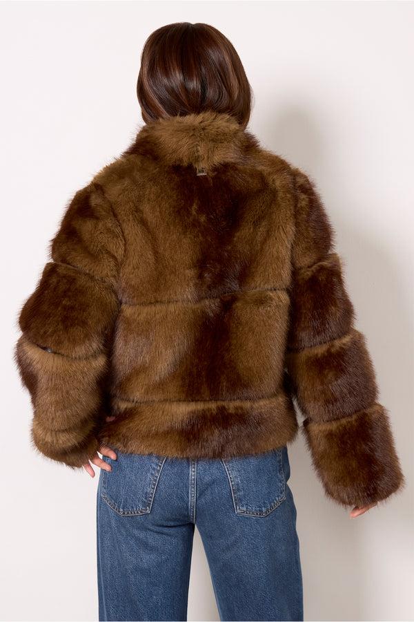 Everve Sai Mink Short Coat Mink