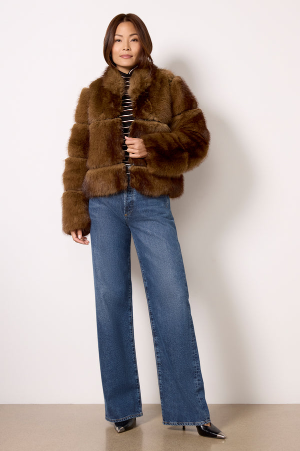 Everve Sai Mink Short Coat Mink