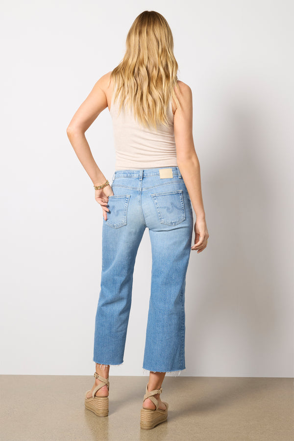 Everve Saige Wide Leg Crop Rosarito