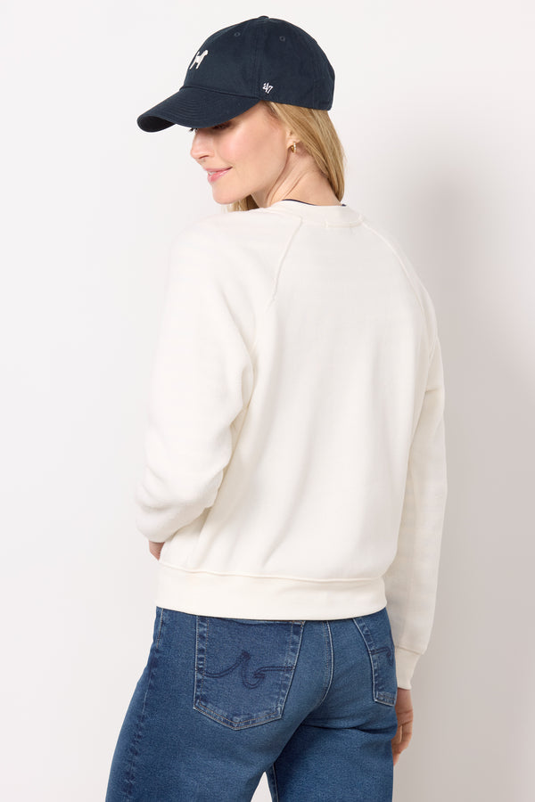 Everve Saldana Reverse Fleece Sweatshirt Seasalt
