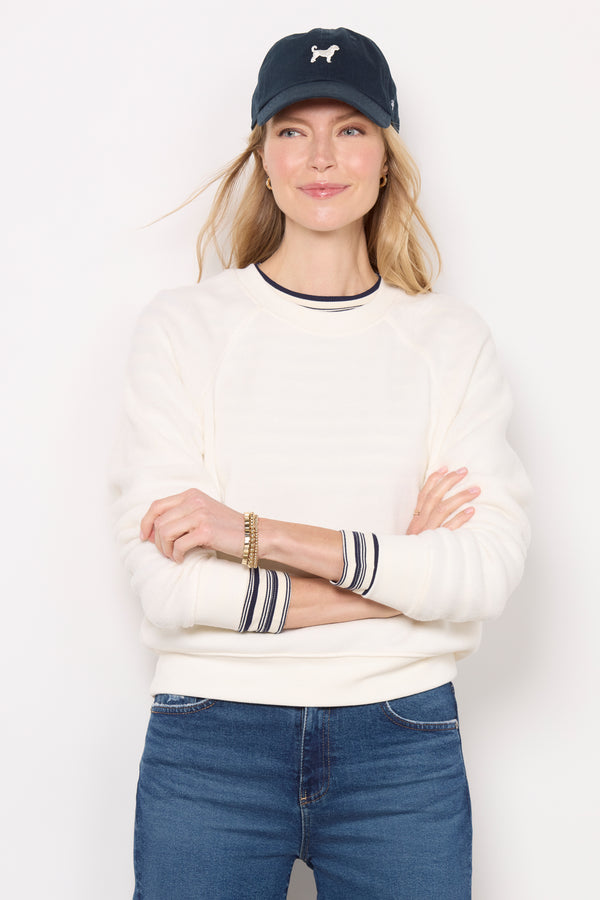 everve Saldana Reverse Fleece Sweatshirt Seasalt