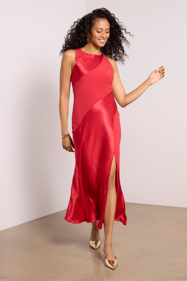 everve Sanya Dress Scarlet