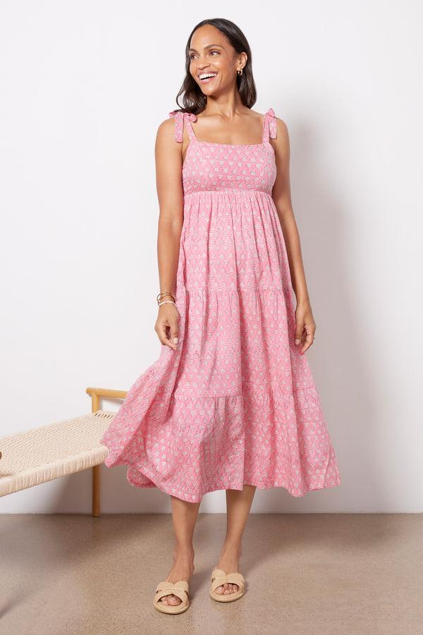 everve Sara Tier Dress Cherryblossomblush