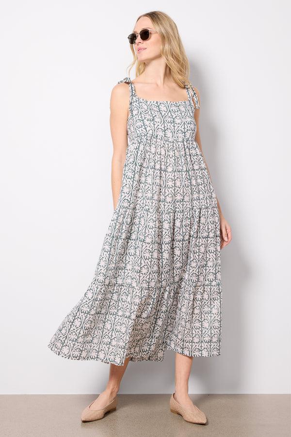 everve Sara Tier Dress Vineforestorganic