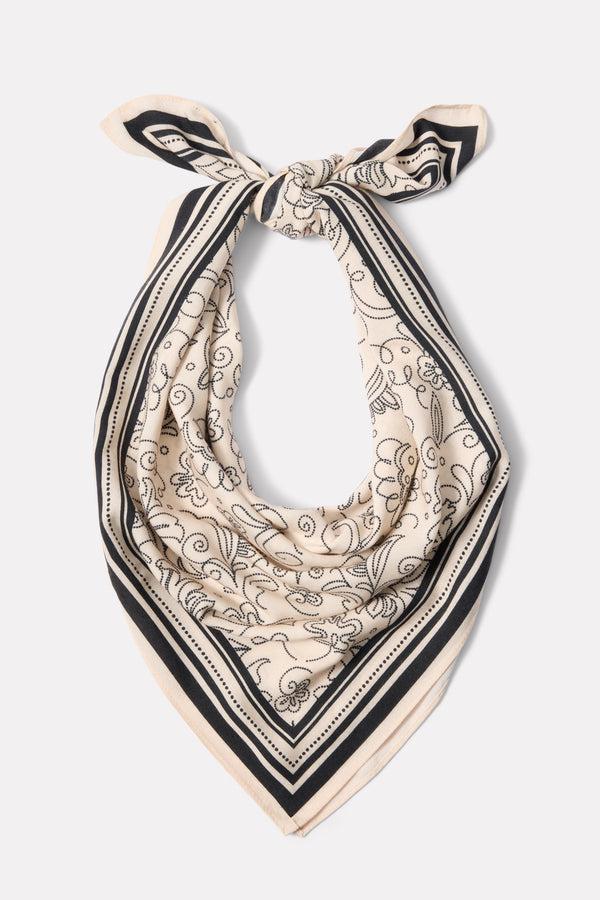 everve Scottie Floral Bandana Cream/Black