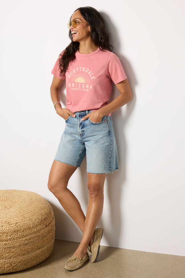 Everve Scottsdale Sunwashed Tee Fadedflag