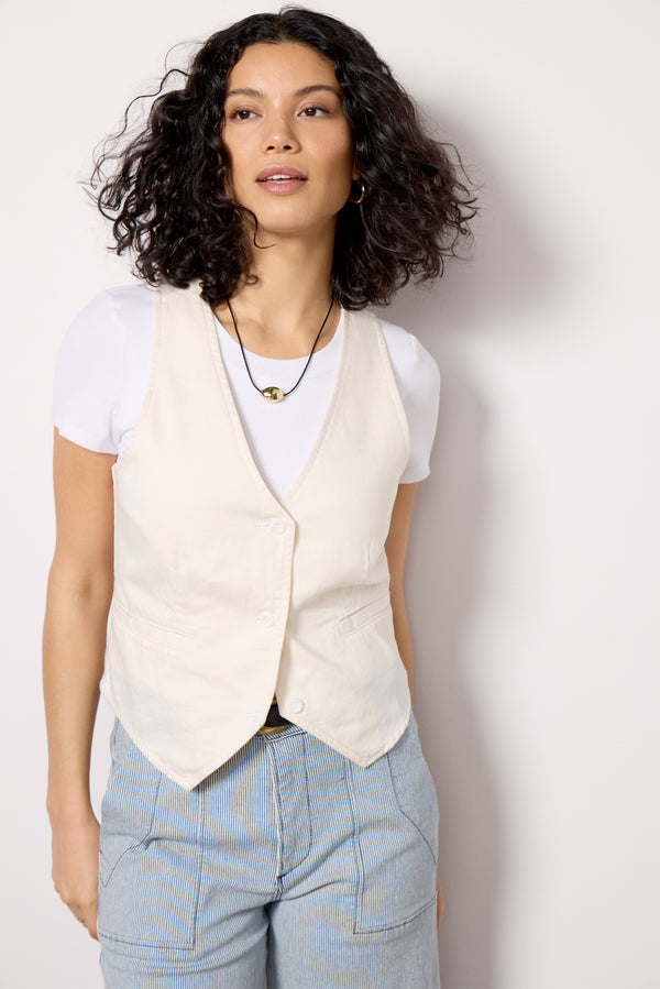 everve Seamed Vest Beachsand